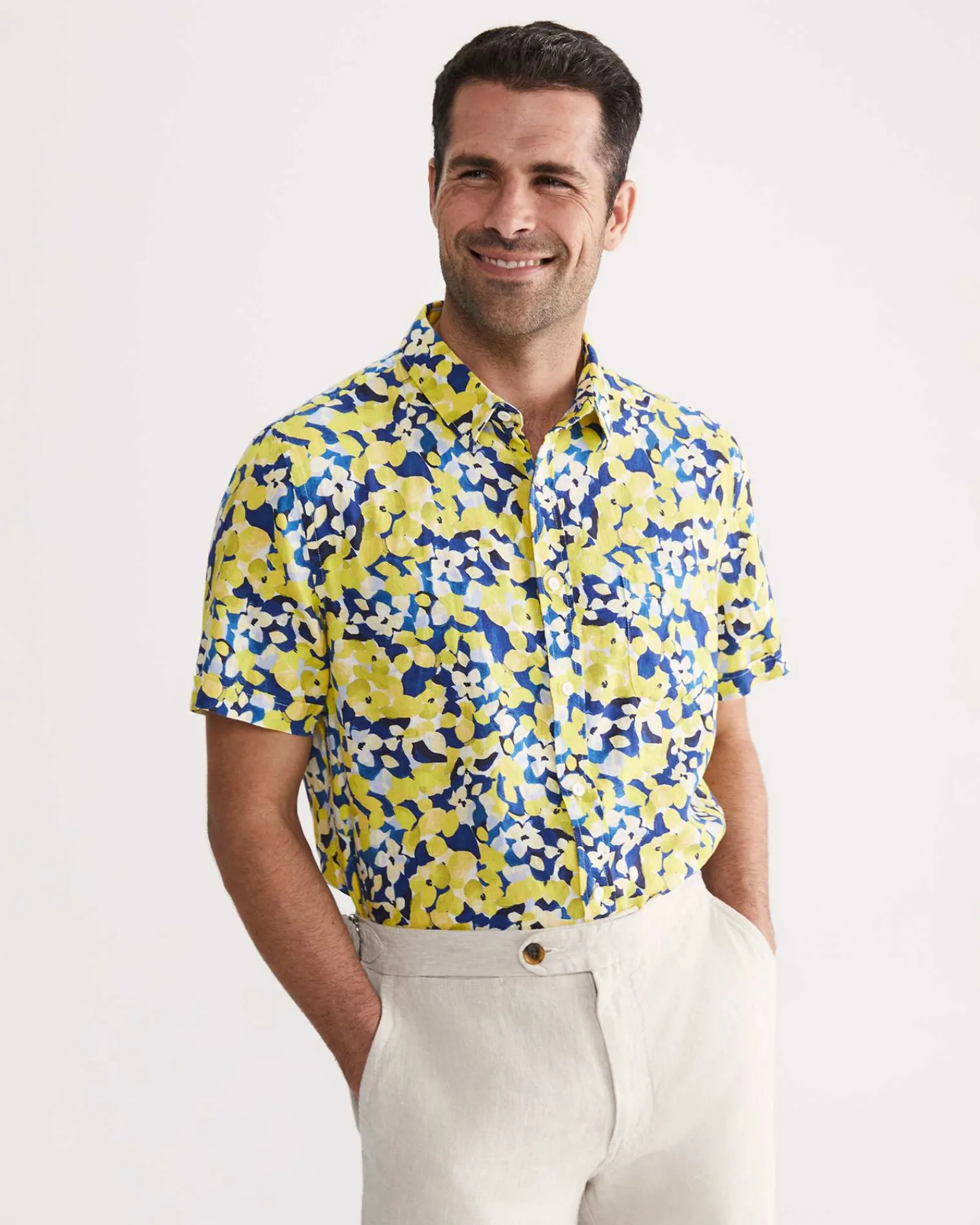 Online Sportscraft Alpha Tapered Shirt in Yellow