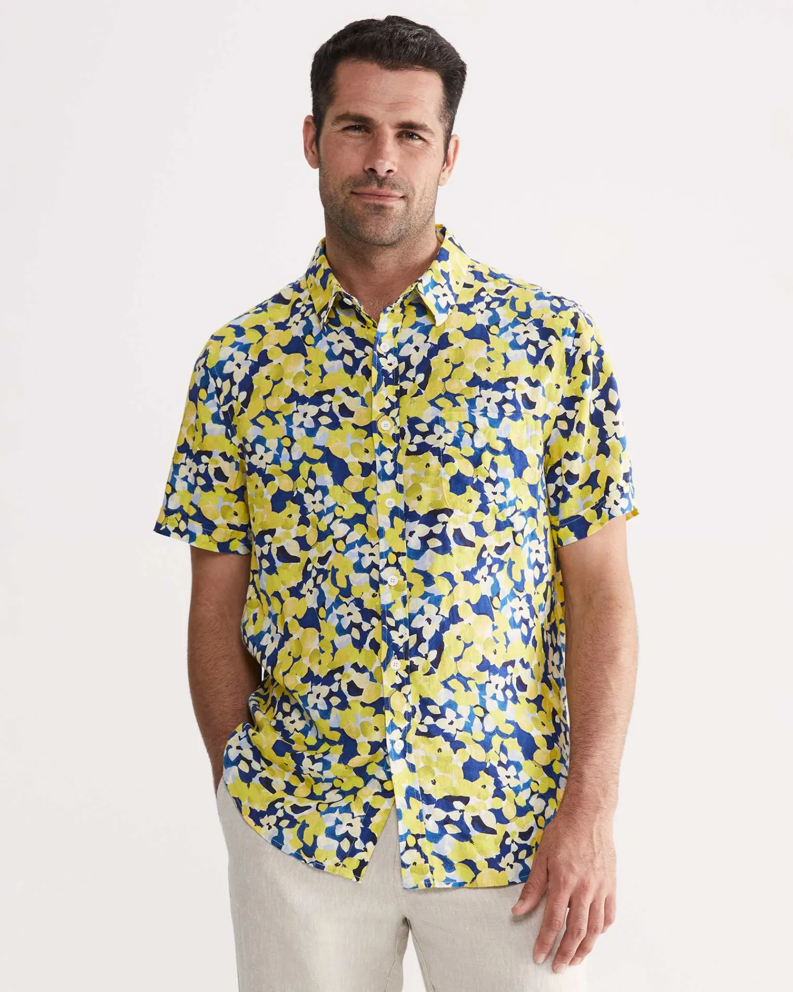 Online Sportscraft Alpha Tapered Shirt in Yellow