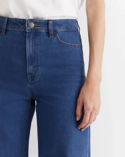 Online Sportscraft Alyse Wide Leg Jean in Mid Wash MidWash