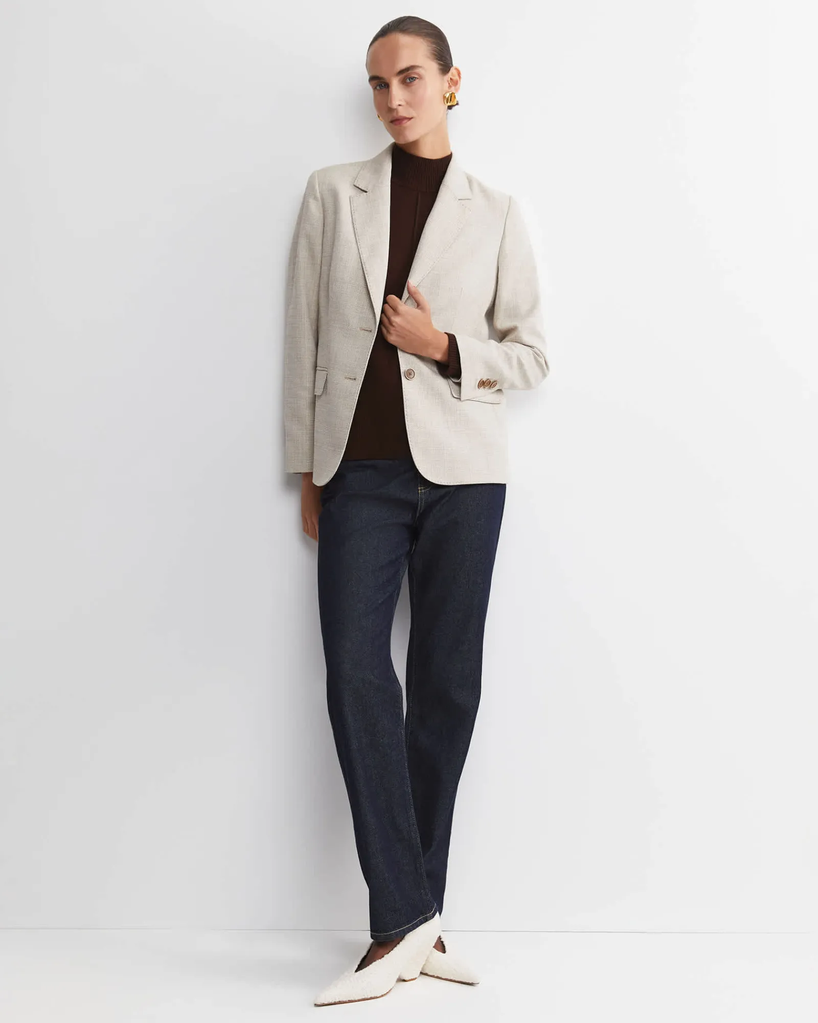Clearance Sportscraft Ammata Blazer in Tan
