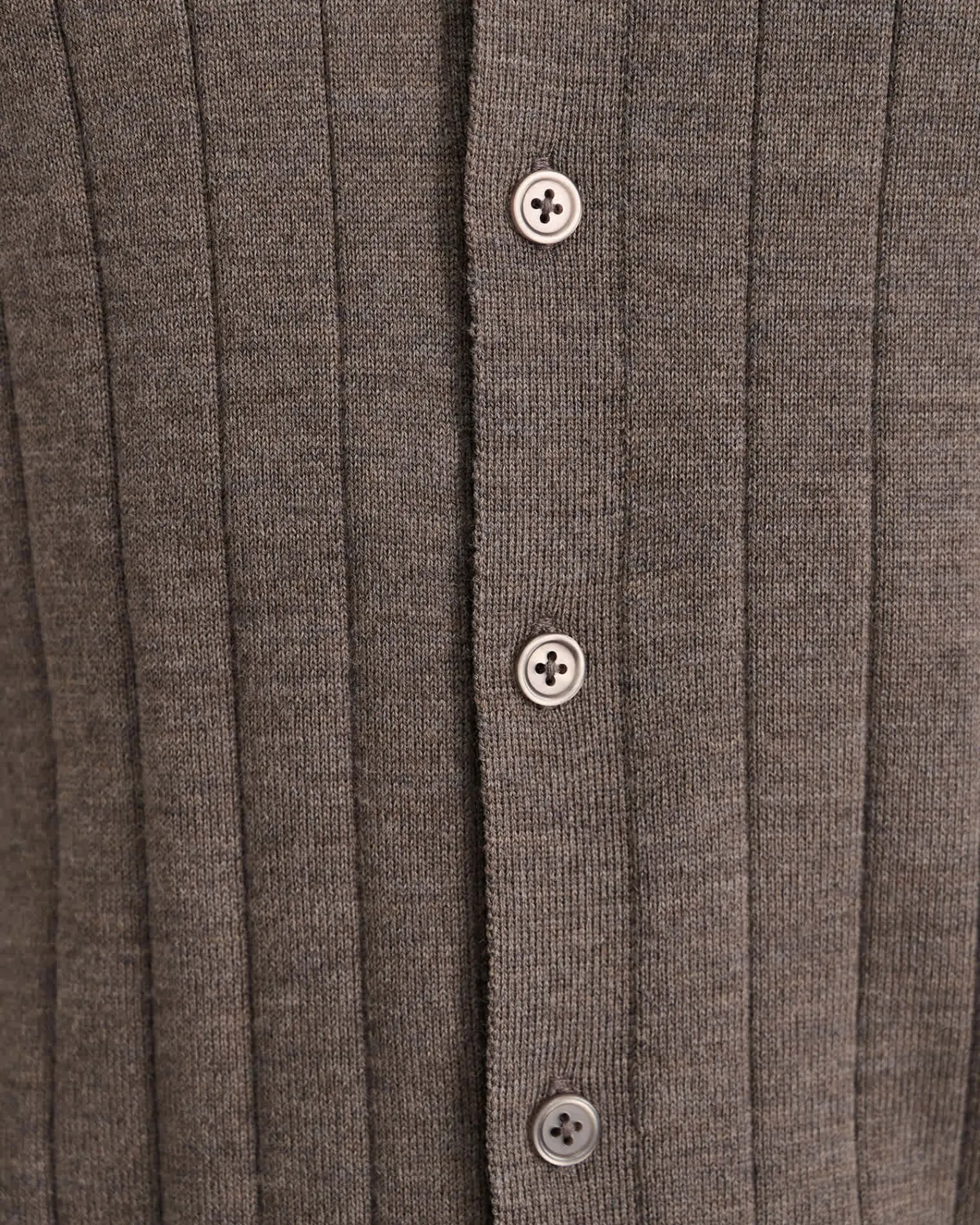 Outlet Sportscraft Angus Merino Knit Shirt in Bark