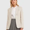 Fashion Sportscraft Annie Blazer in Stone