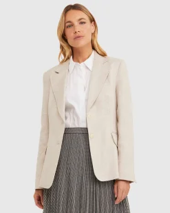 Fashion Sportscraft Annie Blazer in Stone