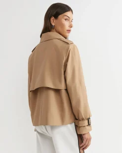 Online Sportscraft Audrey Crop Trench in Pecan