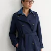 Hot Sportscraft Audrey Short Trench in Navy