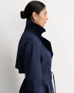 Hot Sportscraft Audrey Short Trench in Navy