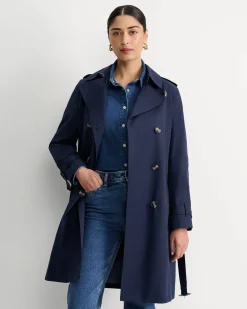 Hot Sportscraft Audrey Short Trench in Navy