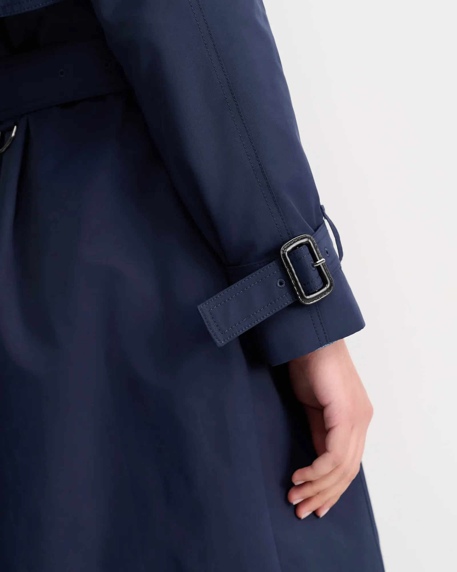 Hot Sportscraft Audrey Short Trench in Navy