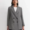 Online Sportscraft Bea Double Breasted Coat in Blackwhite Black/white