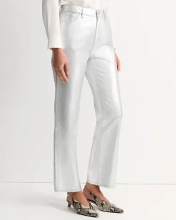 Sale Sportscraft Bec Foiled Straight Leg Jean in Silver