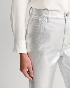 Sale Sportscraft Bec Foiled Straight Leg Jean in Silver
