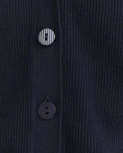 Fashion Sportscraft Becky Cotton Vest in Navy