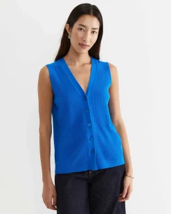 Hot Sportscraft Becky Cotton Vest in Peacock