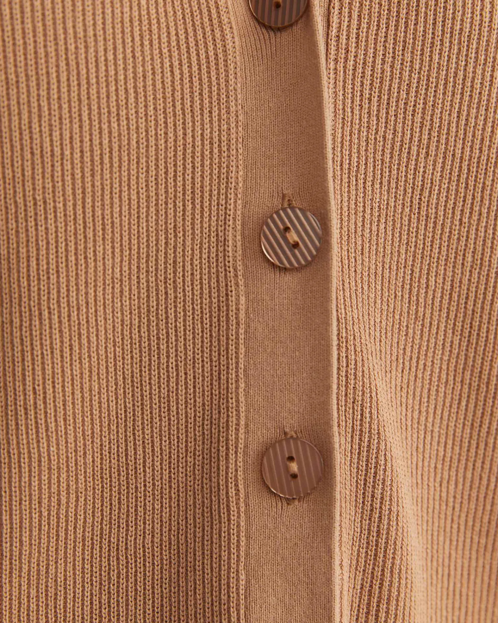 New Sportscraft Becky Cotton Vest in Tan