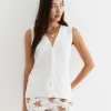 Online Sportscraft Becky Cotton Vest in White