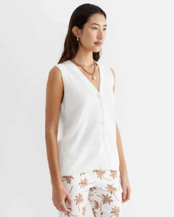 Online Sportscraft Becky Cotton Vest in White