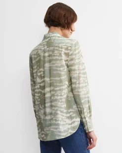 New Sportscraft Bell Long Sleeve Shirt in Green