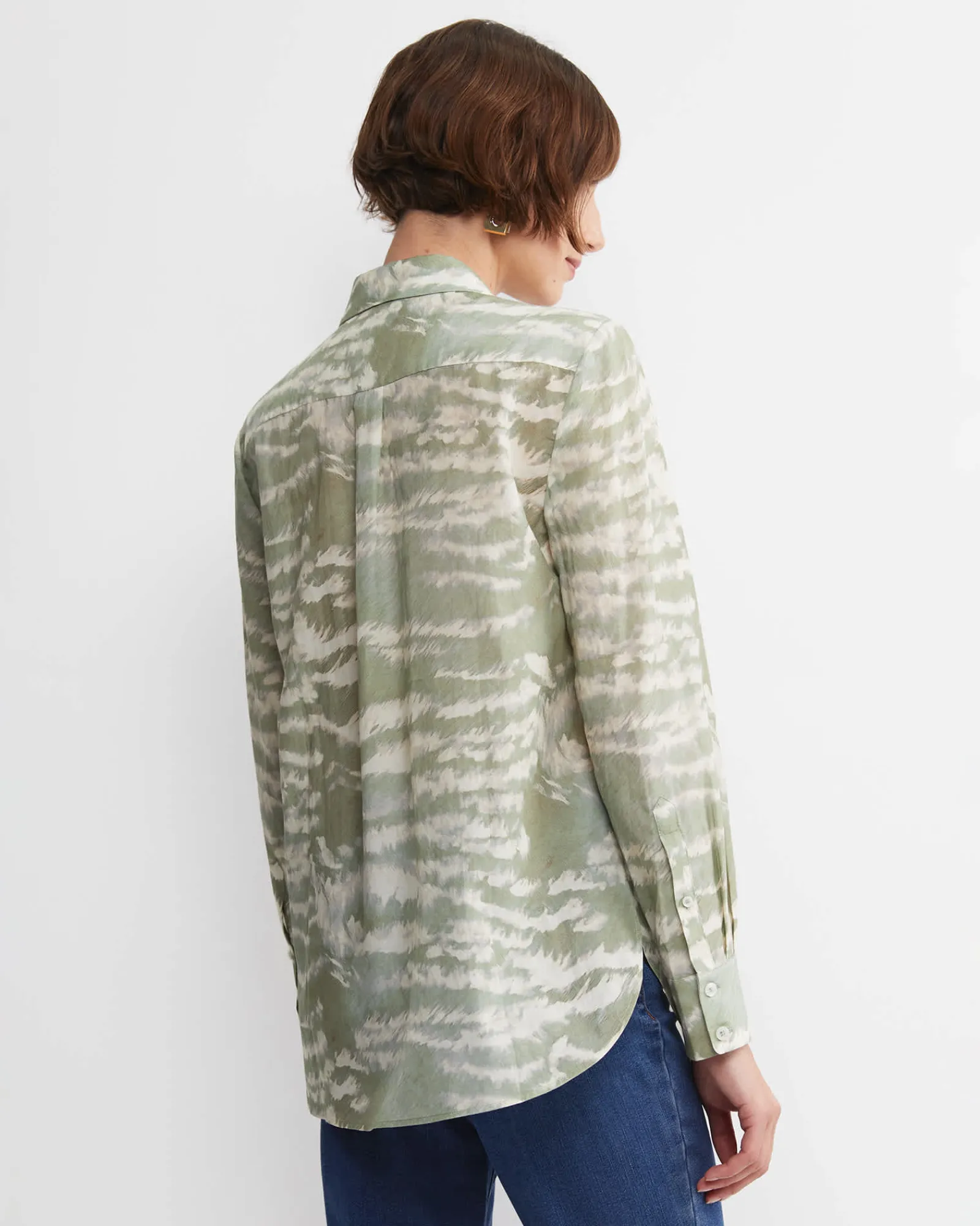 New Sportscraft Bell Long Sleeve Shirt in Green