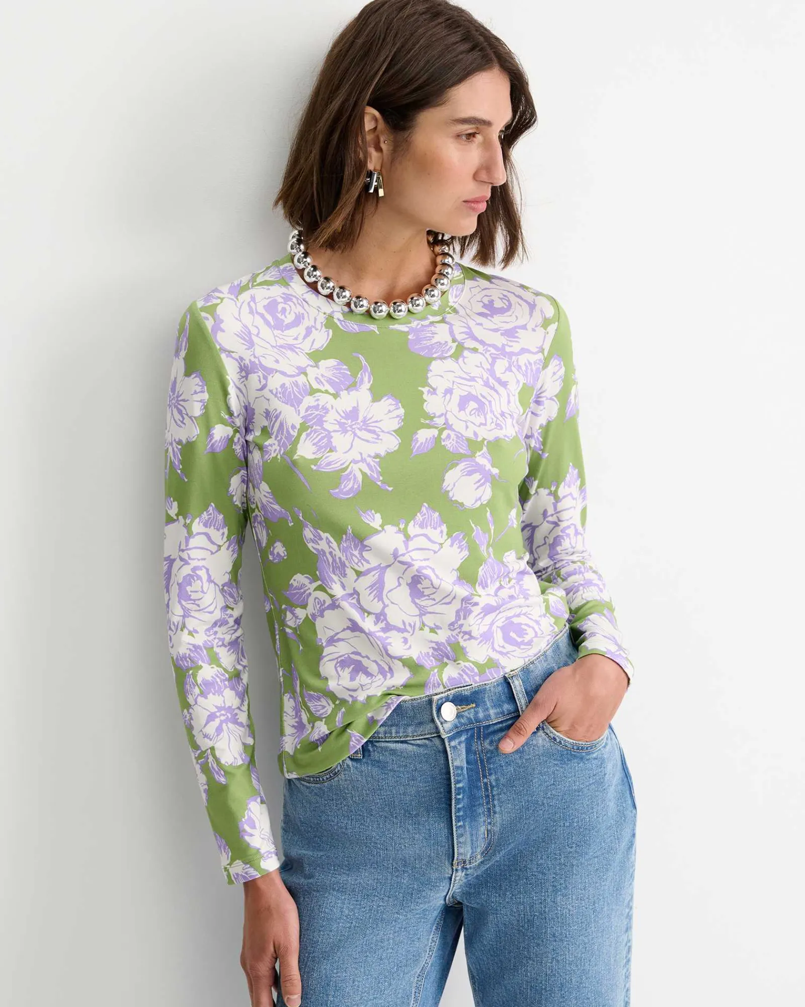 Online Sportscraft Bloom Liberty Long Sleeve Magic Tee in Green