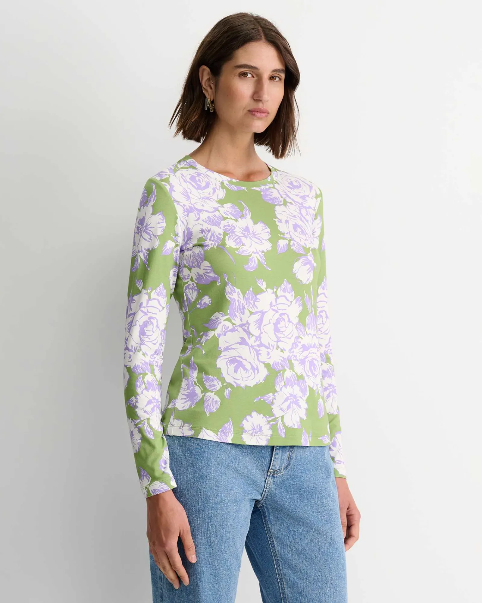 Online Sportscraft Bloom Liberty Long Sleeve Magic Tee in Green