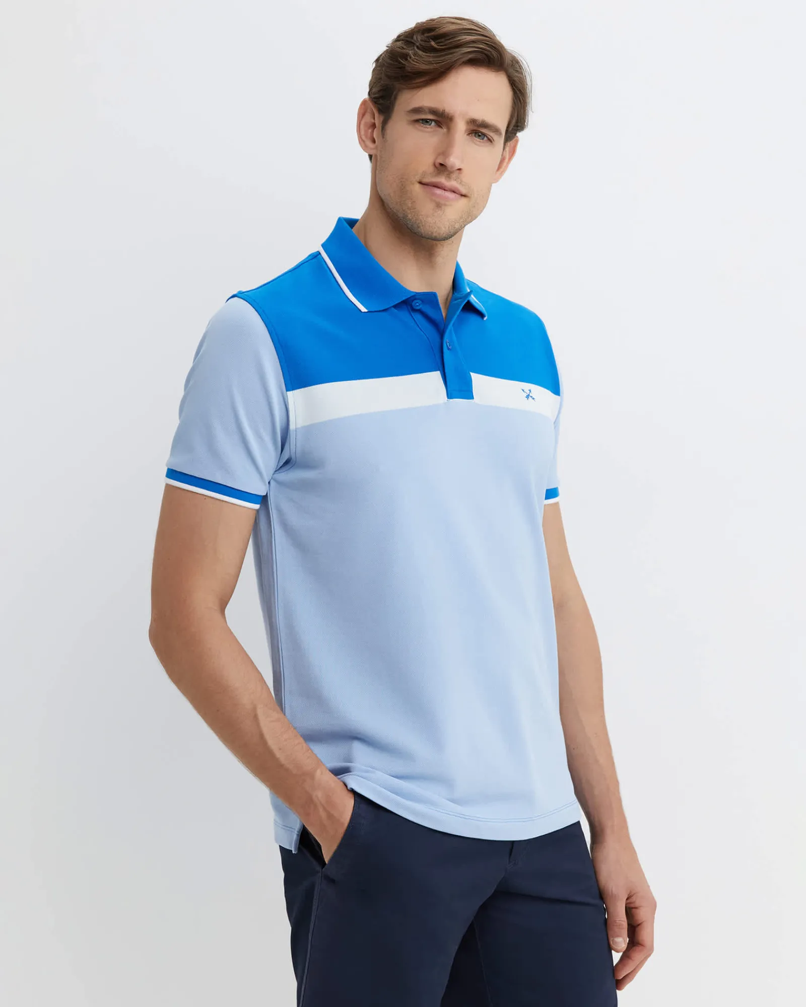 New Sportscraft Bourke Polo in Blue Multi BlueMulti