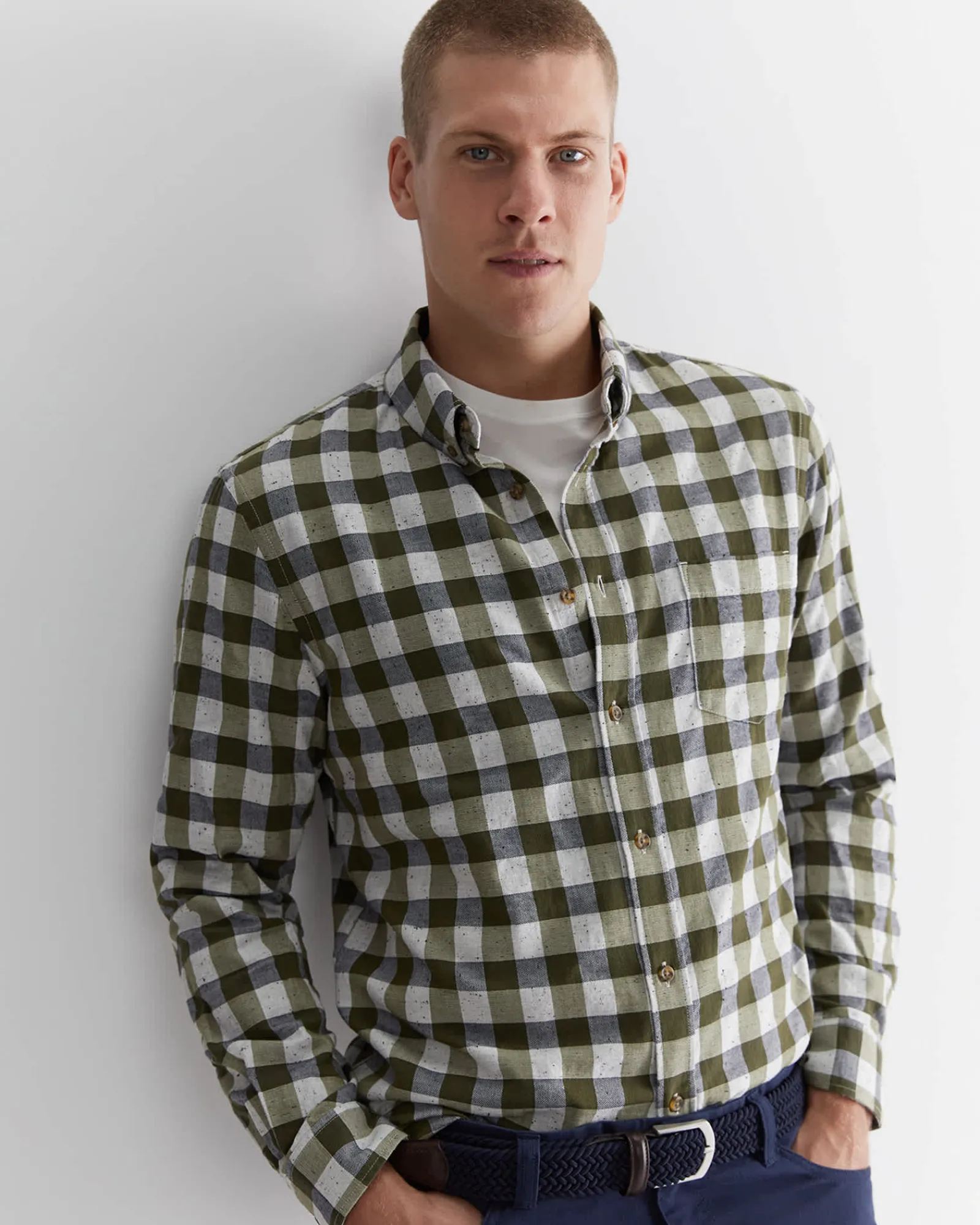 Fashion Sportscraft Bowman Shirt in Moss