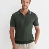 Clearance Sportscraft Braddon Knit Polo in Forest