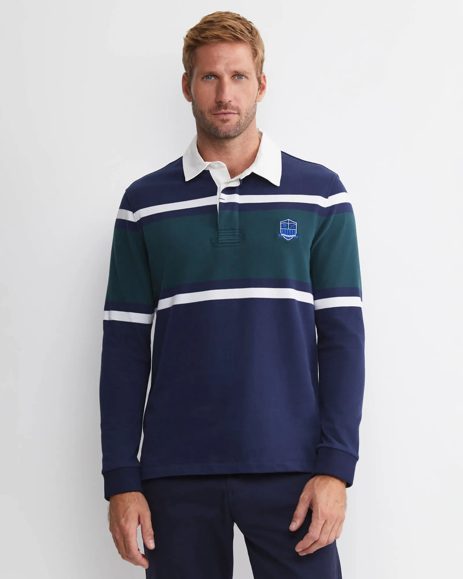 Online Sportscraft Brady Long Sleeve Rugby in Forest
