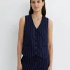 Best Sportscraft Brianne Stripe Vest in Navywhite Navy/white