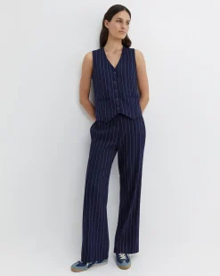 Best Sportscraft Brianne Stripe Vest in Navywhite Navy/white