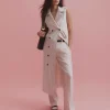Outlet Sportscraft Brianne Trench Maxi Dress in Whitenavy White/navy
