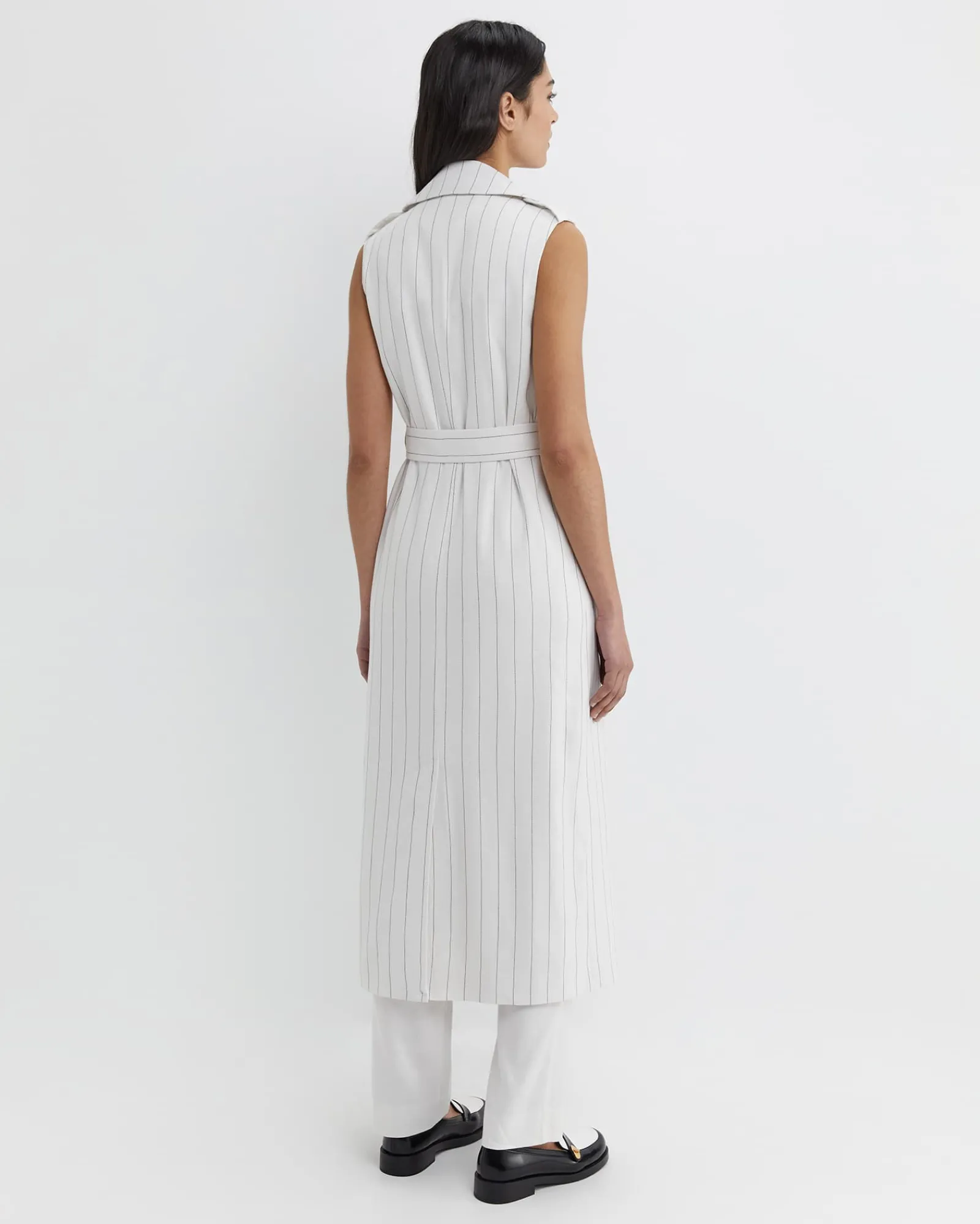Outlet Sportscraft Brianne Trench Maxi Dress in Whitenavy White/navy