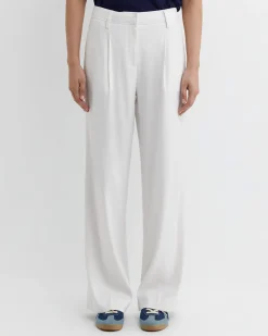 Online Sportscraft Brianne Wide Leg Pleat Pant in White