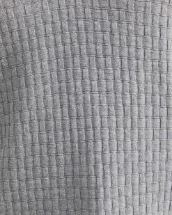 Discount Sportscraft Bryant Knitted Polo in Grey Melange GreyMelange