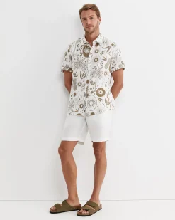 Clearance Sportscraft Byron Short Sleeve Shirt in Barley