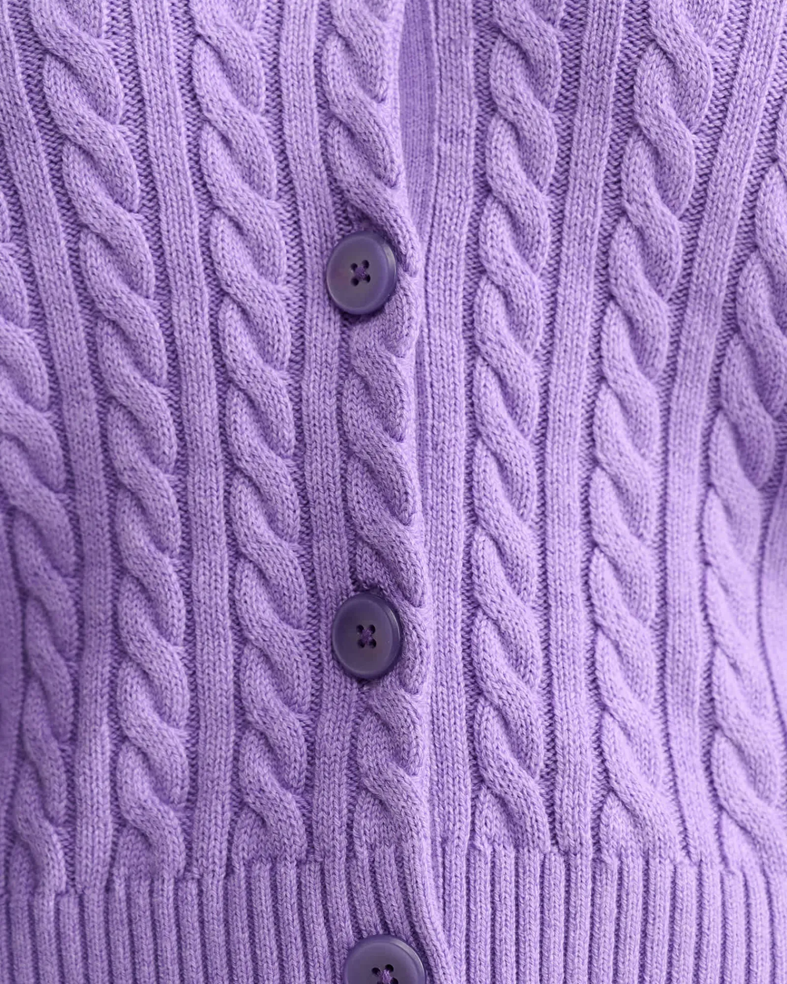 Discount Sportscraft Cable Merino Cotton Cardigan in Viola