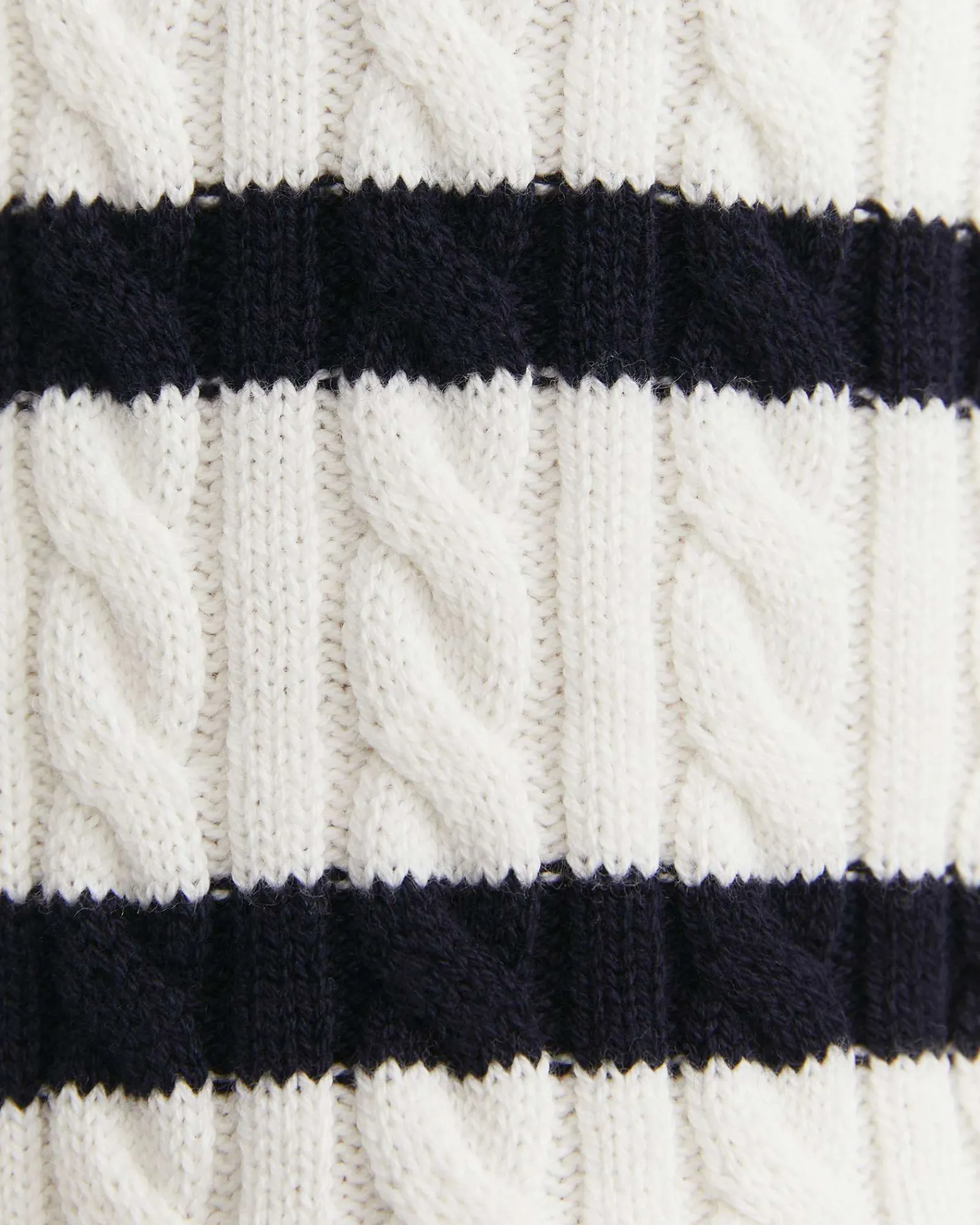 Best Sportscraft Cable Merino Cotton Cardigan in Whitenavy White/navy
