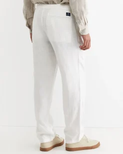 Clearance Sportscraft Caffery Linen Pant in White