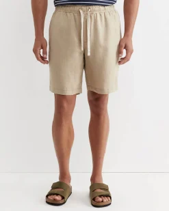 Sale Sportscraft Caffery Linen Short in Cappuccino