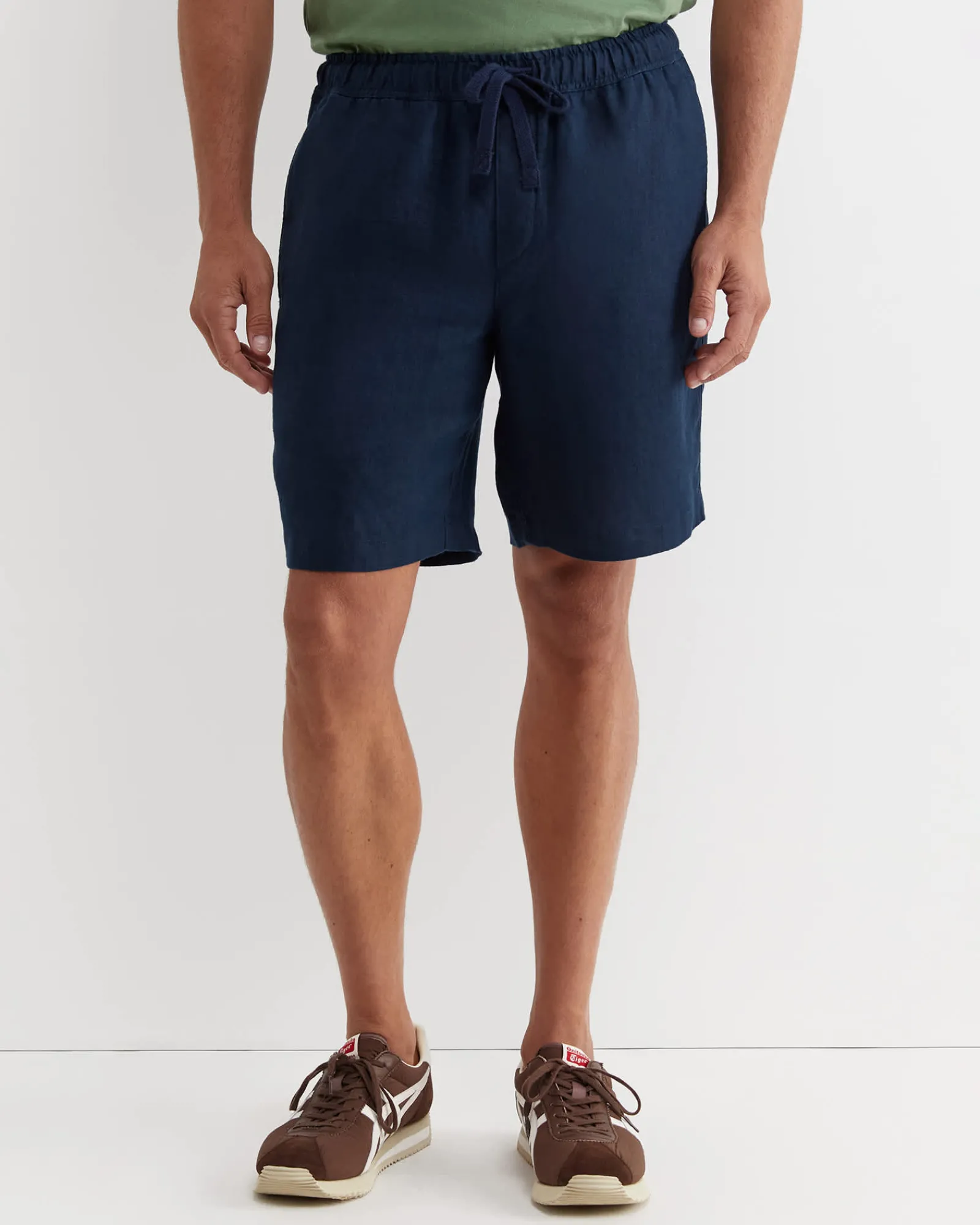 Outlet Sportscraft Caffery Linen Short in Navy