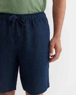 Outlet Sportscraft Caffery Linen Short in Navy