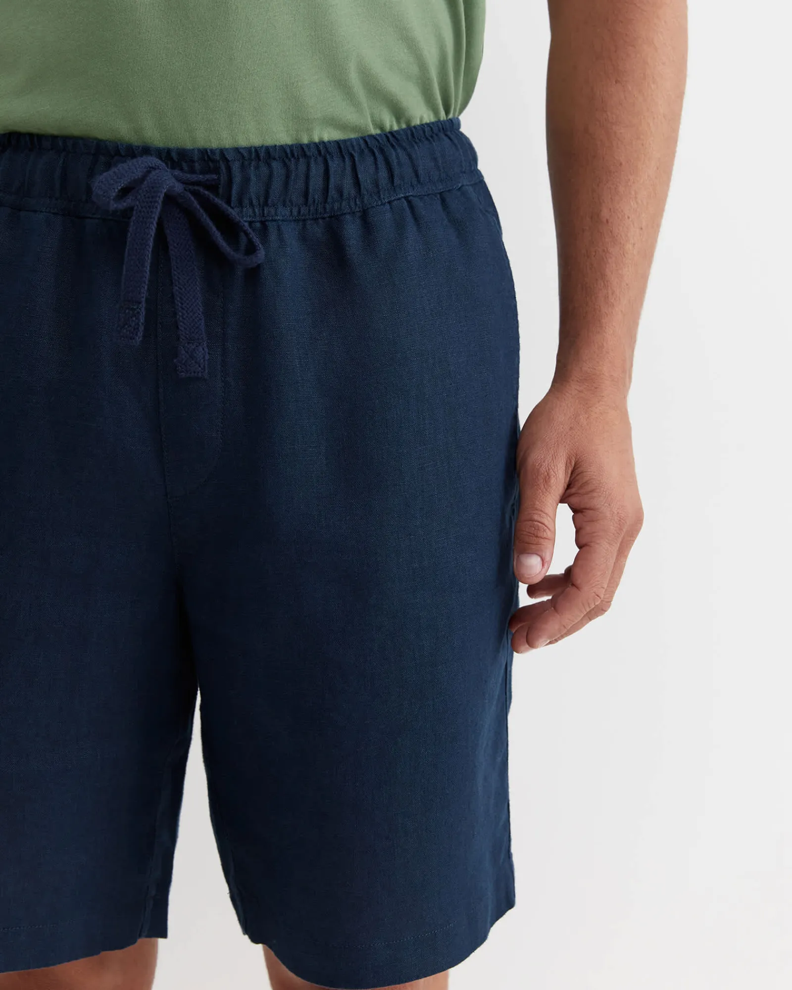 Outlet Sportscraft Caffery Linen Short in Navy