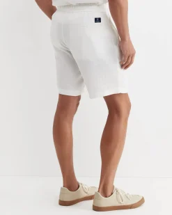 Outlet Sportscraft Caffery Linen Short in White