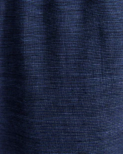 Outlet Sportscraft Caffery Yarn Dyed Linen Pant in Navy