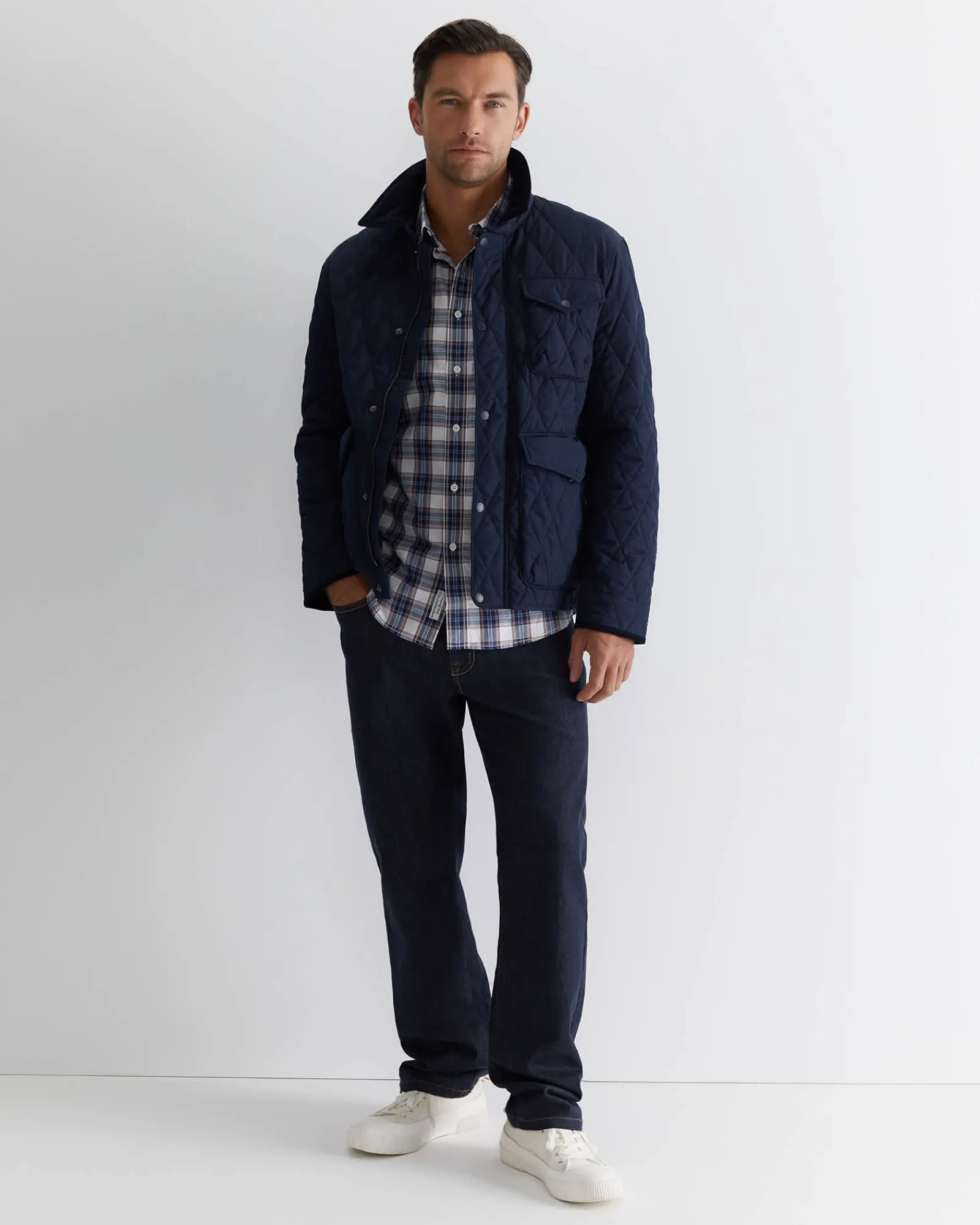 Outlet Sportscraft Callam Check Shirt in Navy Multi NavyMulti