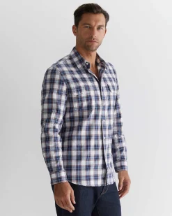 Outlet Sportscraft Callam Check Shirt in Navy Multi NavyMulti