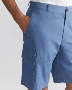 Fashion Sportscraft Cargo Short in Aged Blue AgedBlue