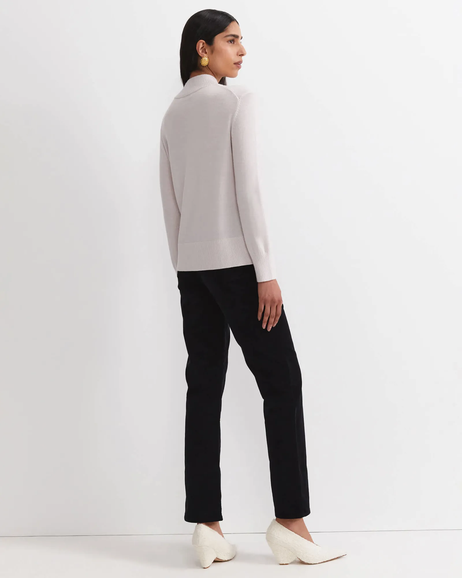 Fashion Sportscraft Cass Wool Sweater in Chalk