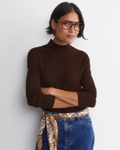Discount Sportscraft Cass Wool Sweater in Chocolate