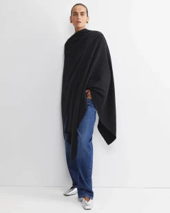 Online Sportscraft Cassie Knit Poncho in Black